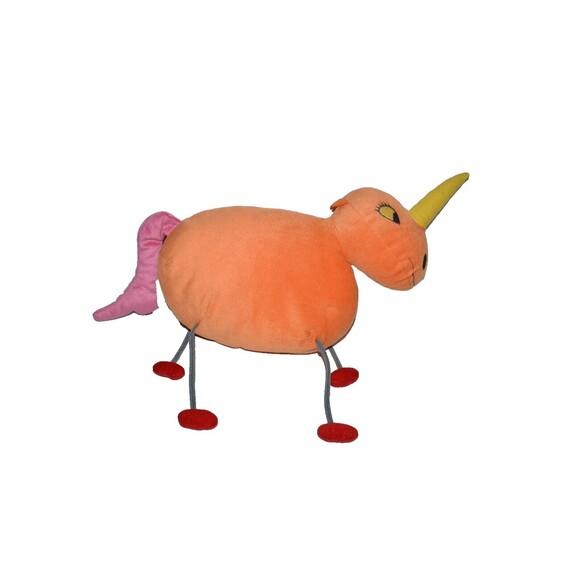 Ikea Sagoskatt Orange Unicorn Plush Soft Toy 20" 7596 Stuffed animal - Picture 2 of 9